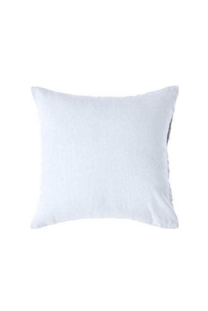 Homescapes European Linen Pillowcase, 60 x 60 cm in White - image 1