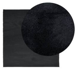 Berkfield Home Rug OVIEDO Short Pile Black 200x200 cm - Size: Medium - thumbnail 3