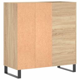 Berkfield Home Record Cabinet Sonoma Oak 84.5x38x89 cm Engineered Wood in Brown - thumbnail 6