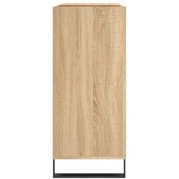 Berkfield Home Record Cabinet Sonoma Oak 84.5x38x89 cm Engineered Wood in Brown - thumbnail 5