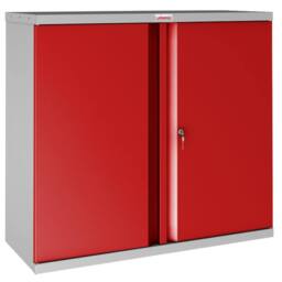 Phoenix Safe Company Stationery Cupboard in Red with Key Lock, SC1010GRK, 351L - Size: 100 cm