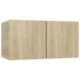 Berkfield Home 5 Piece TV Cabinet Set Sonoma Oak Engineered Wood in Brown - thumbnail 4