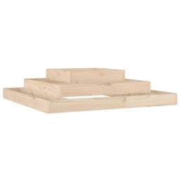 Berkfield Home Planter 110x110x27 cm Solid Wood Pine in Light Tan - Size: 110 x 110 x 27 cm - thumbnail 3