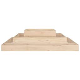 Berkfield Home Planter 110x110x27 cm Solid Wood Pine in Light Tan - Size: 110 x 110 x 27 cm - thumbnail 5