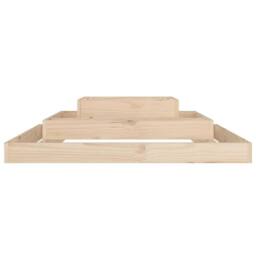 Berkfield Home Planter 110x110x27 cm Solid Wood Pine in Light Tan - Size: 110 x 110 x 27 cm - thumbnail 4