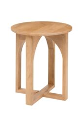 MH London Solid Wood Square Side Table for Living Room & Bedroom in Natural - thumbnail 2