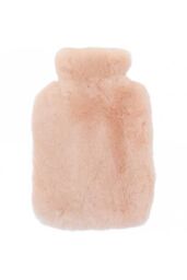 Fenland England Real Sheepskin Hot Water Bottle Cover with 1L Bottle in Rose - thumbnail 1