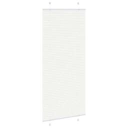 Berkfield Home Pleated Blind White 95x200 cm Fabric Width 94.4 cm Polyester - thumbnail 4