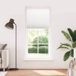 Berkfield Home Pleated Blind White 95x200 cm Fabric Width 94.4 cm Polyester - thumbnail 3