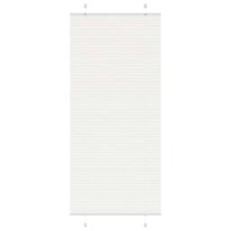 Berkfield Home Pleated Blind White 95x200 cm Fabric Width 94.4 cm Polyester - thumbnail 2