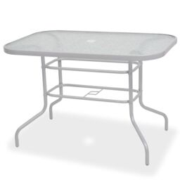 Berkfield Home 8 Piece Outdoor Dining Set Steel & Textilene Grey - thumbnail 3