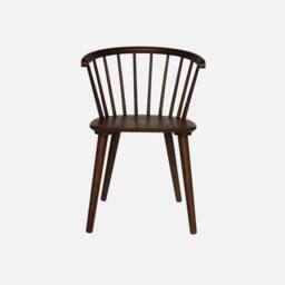 sweeek Pair of chairs in walnut wood & plywood in Dark Brown - thumbnail 3