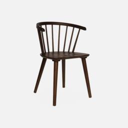 sweeek Pair of chairs in walnut wood & plywood in Dark Brown - thumbnail 2