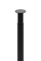 Living and Home 50cm/19.69 inch 4Pcs Black Round Metal Table Legs Furniture Replacement Legs for Coffee Table, Dressing Table - thumbnail 4