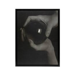 "Artery8 The Crystal Ball Rebecca Strand Stieglitz Framed Canvas Wall Art Print in Grey - Size: W12"" x H16""" - thumbnail 1