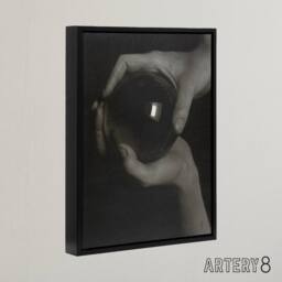 "Artery8 The Crystal Ball Rebecca Strand Stieglitz Framed Canvas Wall Art Print in Grey - Size: W12"" x H16""" - thumbnail 2