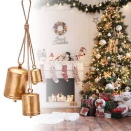 SPETLEK Set of 3 Giant Harmony Cow Bells in Gold - thumbnail 2
