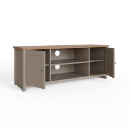 GFW Lancaster Large TV Cabinet in Grey - thumbnail 4