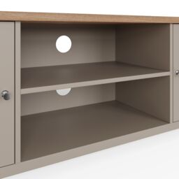 GFW Lancaster Large TV Cabinet in Grey - thumbnail 7