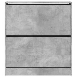Berkfield Home Shoe Cabinet Concrete Grey 80x21x87.5 cm Engineered Wood - thumbnail 5