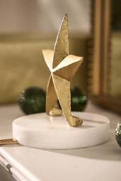 Dibor Marble & Gold Star Stocking Hook Christmas Stocking Holder - Size: 1 Pack - thumbnail 4
