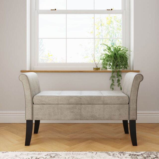GFW Balmoral Chenille Window Seat in Silver - image 1