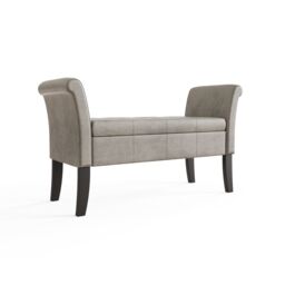 GFW Balmoral Chenille Window Seat in Silver - thumbnail 5