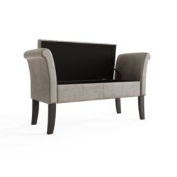 GFW Balmoral Chenille Window Seat in Silver - thumbnail 6