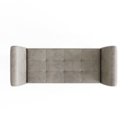 GFW Balmoral Chenille Window Seat in Silver - thumbnail 9