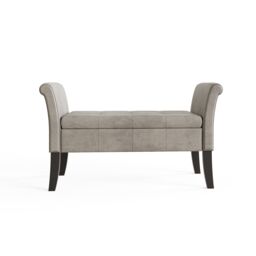 GFW Balmoral Chenille Window Seat in Silver - thumbnail 7