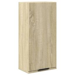 Berkfield Home Wall-mounted Bathroom Cabinet Sonoma Oak 32x20x67 cm in Light Tan - Size: 32 x 20 x 67 cm - thumbnail 3