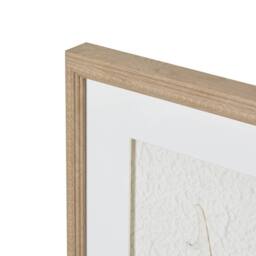 Lemon Pavilion Furniture and Decor Alta Feathers Art Mounted in Beaded Frame - L2 x W50 x H50 cm - Brown in Light Brown - thumbnail 3