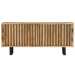 Berkfield Home TV Cabinet 90x30x40 cm Solid Mango Wood in Brown - Size: 90 x 30 x 40 cm - thumbnail 2