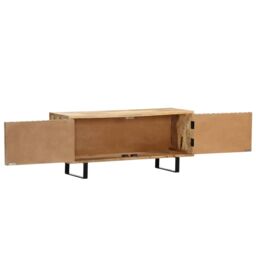 Berkfield Home TV Cabinet 90x30x40 cm Solid Mango Wood in Brown - Size: 90 x 30 x 40 cm - thumbnail 5