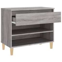 Berkfield Home Shoe Cabinet Grey Sonoma 70x36x60 cm Engineered Wood - Size: 70 x 36 x 60 cm - thumbnail 6