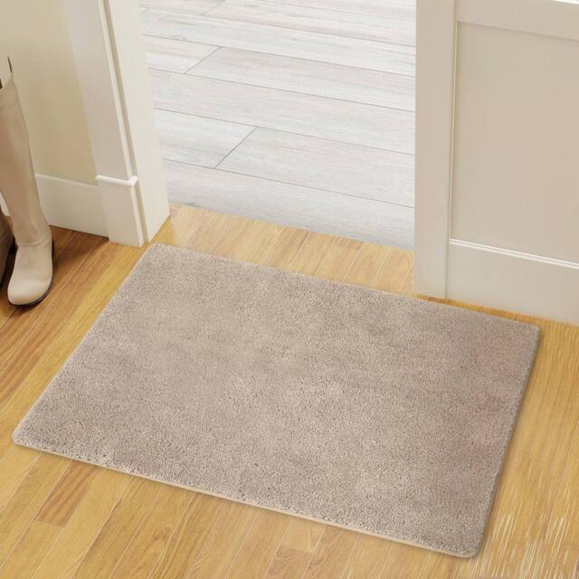 Marlow 50x80CM Non-Slip Washable Kitchen Floor Runner Rug Mat in Beige - Size: 50 cm x 80 cm - image 1