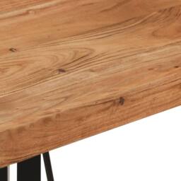 Berkfield Home Beautiful Bar Table 55x55x107 cm Solid Wood Acacia & Iron in Brown - Size: 55 x 55 x 107 cm - thumbnail 7