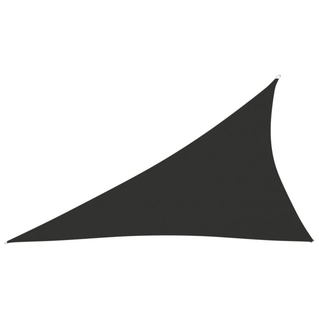 Berkfield Home Sunshade Sail Oxford Fabric Triangular 4x5x6.4 m Anthracite in Black - image 1