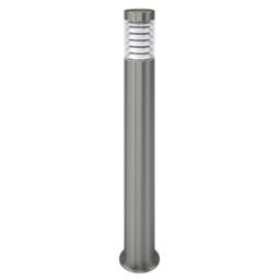 Berkfield Home Outdoor Post Lamp Standing Floor Lamp Stainless Steel in Silver - thumbnail 3
