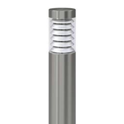 Berkfield Home Outdoor Post Lamp Standing Floor Lamp Stainless Steel in Silver - thumbnail 4