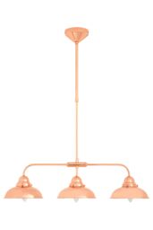 Orsina Chrome 3 Pendant Ceiling Light, Industrial Style Hanging Light With Chrome Finish, Pendant Lamp in Gold