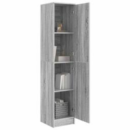Berkfield Home Modern Buffet Cabinet Grey sonoma MDF Medium Buffet Cabinet - thumbnail 1