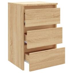 Berkfield Home Durable Bed Cabinet Sonoma Oak 40x35x62.5 cm Engineered Wood in Brown - thumbnail 5
