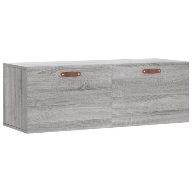 Berkfield Home Wall Cabinet Grey Sonoma 100x36.5x35 cm Engineered Wood - image 1