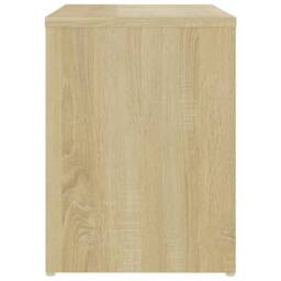 Berkfield Home Bed Cabinet Sonoma Oak 40x30x40 cm Engineered Wood in Brown - Size: 40 x 30 x 40 cm - thumbnail 4