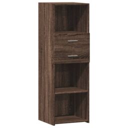 Berkfield Home Highboard Brown Oak 40x42.5x124 cm Engineered Wood - thumbnail 2