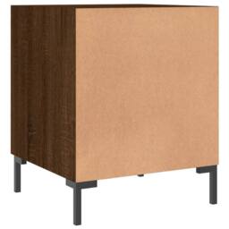 Berkfield Home Modern Bedside Cabinets 2 pcs Brown Oak 40x40x50 cm Engineered Wood - Size: 40 x 40 x 50 cm - thumbnail 8