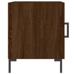 Berkfield Home Modern Bedside Cabinets 2 pcs Brown Oak 40x40x50 cm Engineered Wood - Size: 40 x 40 x 50 cm - thumbnail 5