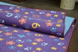 RugsX Fitted For Rug in Purple - Size: 100 cm x 250 cm - thumbnail 5