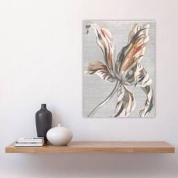 "Artery8 Tulip Flower Bloom Floral Painting Teyler Wall Art Poster Print in White - Size: W12"" x H16""" - thumbnail 4